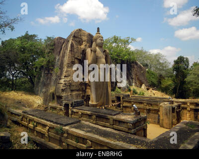 Il Buddha Aukana, Sri lanka Foto Stock