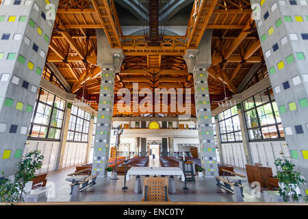 Sao Bento da Porta Aberta Santuario. La Cripta navata visto dall'altare. Papa Francesco promosso la Chiesa Santuario della Basilica. Foto Stock