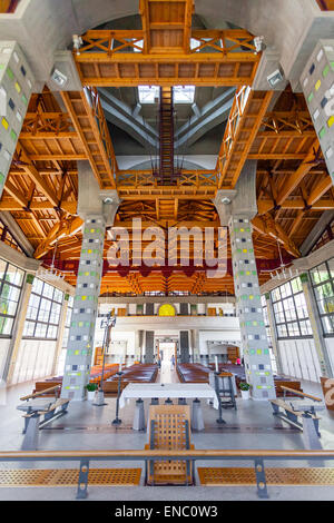 Sao Bento da Porta Aberta Santuario. La Cripta navata visto dall'altare. Papa Francesco promosso la Chiesa Santuario della Basilica. Foto Stock