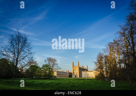 King's College visto dal dorso, Cambridge Foto Stock