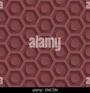 Marsala il colore della carta perforata. Seamless (piastrellabile) 3d sfondo. Modificabile EPS vettoriali10. Vedere modelli simili nel mio portafoglio. Illustrazione Vettoriale
