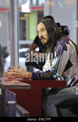 Steve Aoki appare sul GlobalTV la mattina mostra con: Steve aoki dove: Toronto, Canada quando: 28 Ott 2014 Foto Stock