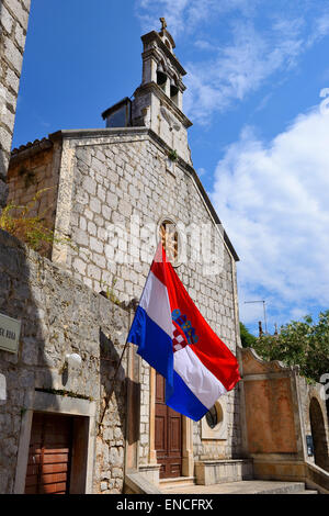 Chiesa di San Rocco (patrono) a Stari Grad sulla isola di Hvar sulla costa dalmata della Croazia Foto Stock