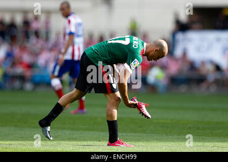 Bilbao, Spagna. 02Maggio, 2015. Mikel Rico Moreno centrocampista di Athletic Club Bilbao . La Liga calcio. Atlético de Madrid versus Athletic Club Bilbao al Vicente Calderon Stadium. Credito: Azione Sport Plus/Alamy Live News Foto Stock