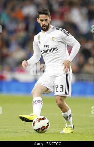 Madrid, Spagna. 29 apr, 2015. Isco (reale) Calcio/Calcetto : spagnolo "Liga BBVA' match tra il Real Madrid CF 3-0 UD Almeria al Santiago Bernabeu di Madrid in Spagna . © Mutsu Kawamori/AFLO/Alamy Live News Foto Stock