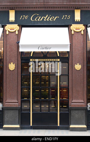 Negozio di Cartier front London Inghilterra England Foto Stock