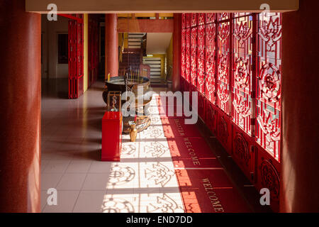 A Saigon, Vietnam - 31 gennaio 2014: Buddhistic tempio di Saigon al nuovo anno lunare Festival Foto Stock