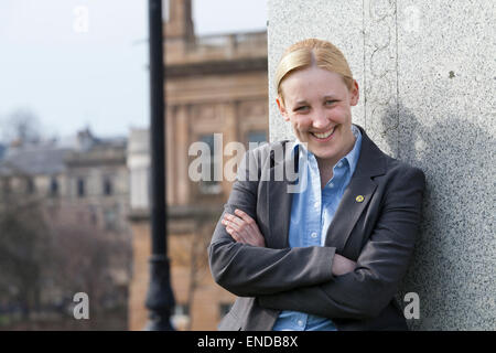 Mhairi nero, MP, il 20 enne SNP candidato per Paisley e Renfrewshire Sud che ha battuto il lavoro di Douglas Alexander alla sede a Westminster Foto Stock