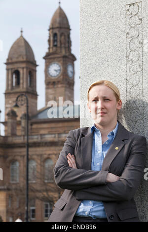 Mhairi nero, MP, il 20 enne SNP candidato per Paisley e Renfrewshire Sud che ha battuto il lavoro di Douglas Alexander alla sede a Westminster Foto Stock