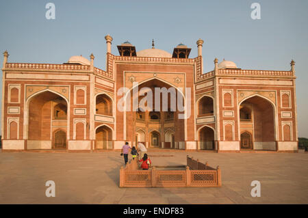 INDIA Haryana, Delhi, tomba di Humayun (XVI secolo). Foto Stock