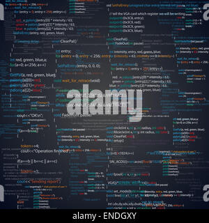 Script Foto Stock