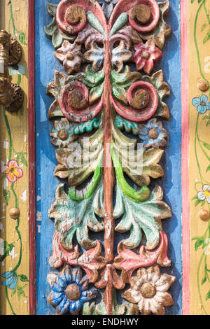 Porta sulla strada di San Miguel De Allende Messico Foto Stock