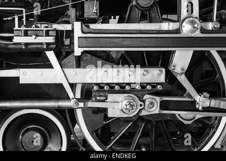 Immagine astratta di locomotiva 2860, il royal Hudson, a squamish railway museum Foto Stock