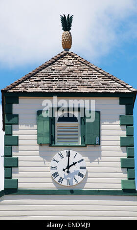 St Martin, Saint Martin, Sint Maarten, Antille olandesi, dei Caraibi: la storica Philipsburg Courthouse su Front Street, nel centro della città Foto Stock