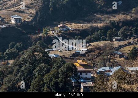 Rukubji, Wangdue Phodrang, Western Bhutan - Asia Foto Stock