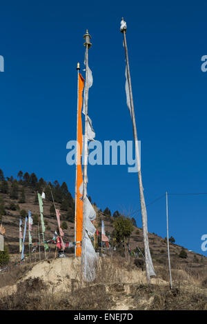 Campagna vicino Rukubji, Wangdue Phodrang, Western Bhutan - Asia Foto Stock