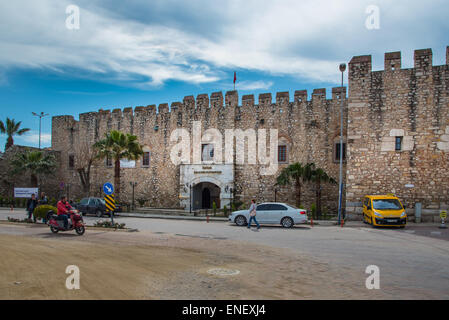 Vecchio Caravanserai a Kusadasi, Turchia. Ora un hotel. Foto Stock