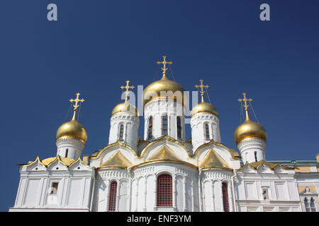 Cupola della Cattedrale dell'Annunciazione nel Cremlino di Mosca. La Russia Foto Stock