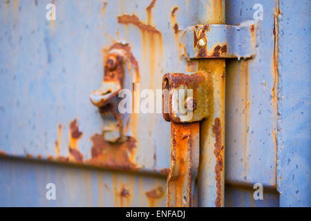 Porta industriale in close-up Foto Stock