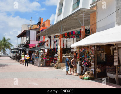 Scena di strada, Playa del Carmen, Messico Foto Stock