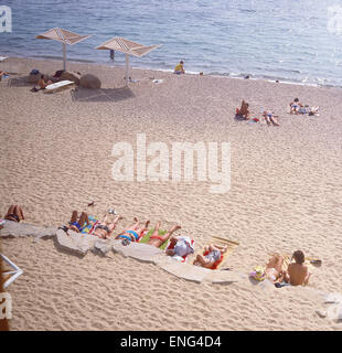 Israele, Eilat, Strand von Eilat Foto Stock