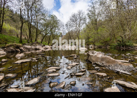 Le acque intorno a Pen y garreg diga in Elan Valley, Powys Foto Stock