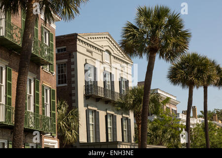 Il William Ravenel casa sulla batteria est nella Storica Charleston, Sc. Foto Stock