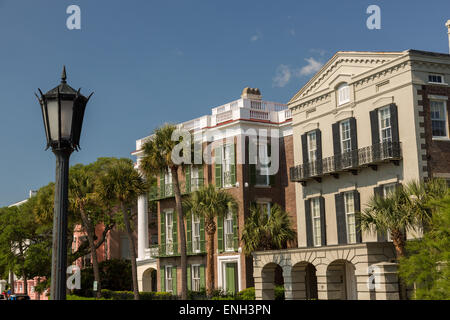 Il William Ravenel e William Roper case sulla batteria est nella Storica Charleston, Sc. Foto Stock