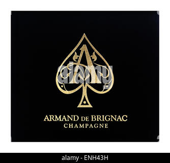 Armand de Brignac "Ace of Spades" lusso etichetta di champagne Foto Stock