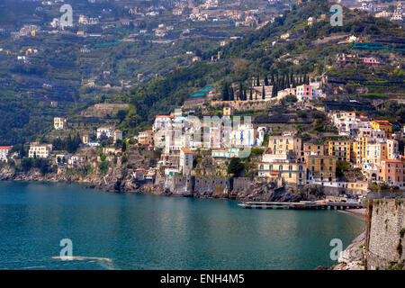 Minori, Amalfi, Campania, Italia Foto Stock