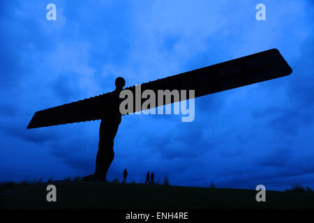Angelo del nord di una scultura in Gateshead vicino a Newcastle Foto Stock