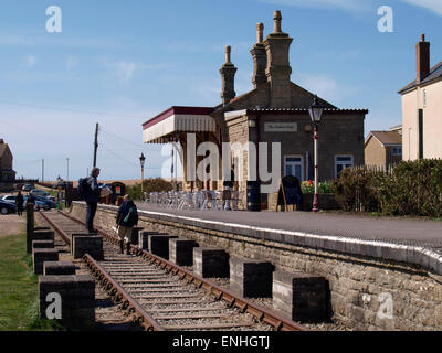 La stazione Café, West Bay, Dorset, Regno Unito Foto Stock