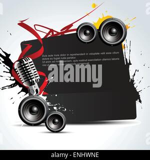 Vettore di musica colorata illustrazione dello sfondo Illustrazione Vettoriale