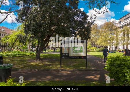 Bloomsbury Square Gardens London Borough of Camden England Regno Unito Foto Stock