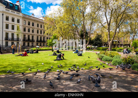 Bloomsbury Square Gardens London Borough of Camden England Regno Unito Foto Stock