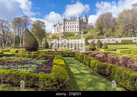 Dunrobin Castle Museum & Gardens Vicino a Golspie Highland Scozia Scotland Foto Stock