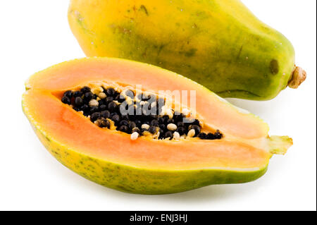 Papaie (Carica papaya) Foto Stock