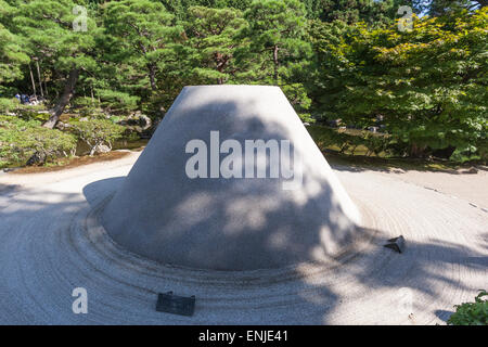 Ginkaku-ji Kogetsudai tumulo di sabbia Foto Stock