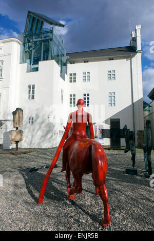 Praga Kampa Museum Courtyard Praga, Repubblica Ceca Foto Stock