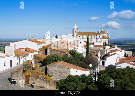 La città medievale di Monsaraz, Alentejo, Portogallo, Europa Foto Stock