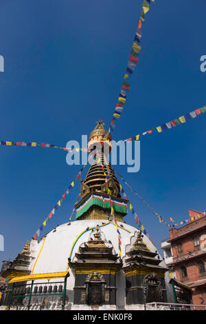 Shree Gha stupa buddisti, Thamel, Kathmandu, Nepal, Asia Foto Stock