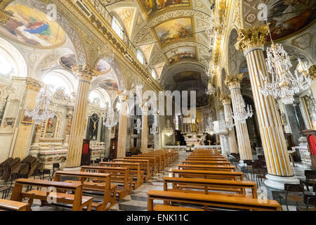 La chiesa barocca di San Giacomo, Santa Margherita Ligure, Genova (Genova), Liguria, Italia, Europa Foto Stock