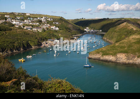 Ingresso e fiume Solva, Solva, San sposa's Bay, Pembrokeshire, Wales, Regno Unito, Europa Foto Stock