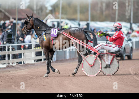 Cablaggio racing a Mantorp race course in Svezia Foto Stock