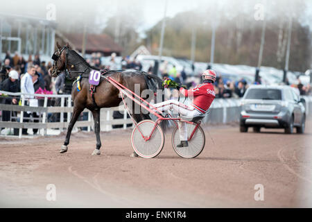 Cablaggio racing a Mantorp race course in Svezia Foto Stock