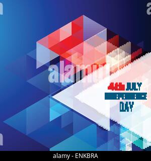 Abstract elegante American Independence Day illustrazione vettoriale Illustrazione Vettoriale