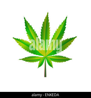 Abstract Background di Cannabis illustrazione vettoriale Foto Stock