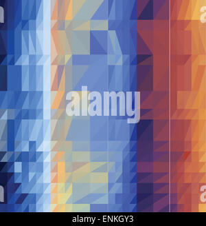 Triangoli sfondo colorato Foto Stock