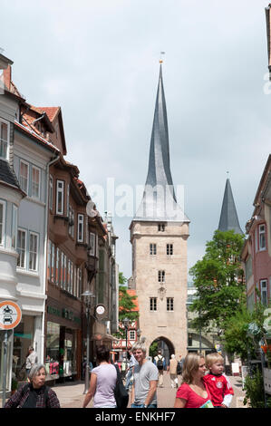 Westerturm, Duderstadt, Niedersachsen, Deutschland | west tower, Duderstadt, Bassa Sassonia, Germania Foto Stock