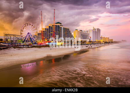 Daytona Beach, Florida, Stati Uniti d'America beach front skyline. Foto Stock